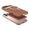 Litchi Patterned Leather Phone Case for IPhone 17 16 15 14 13 12 11 Pro Max Magnetic Magsafe Armor Flocking Cover