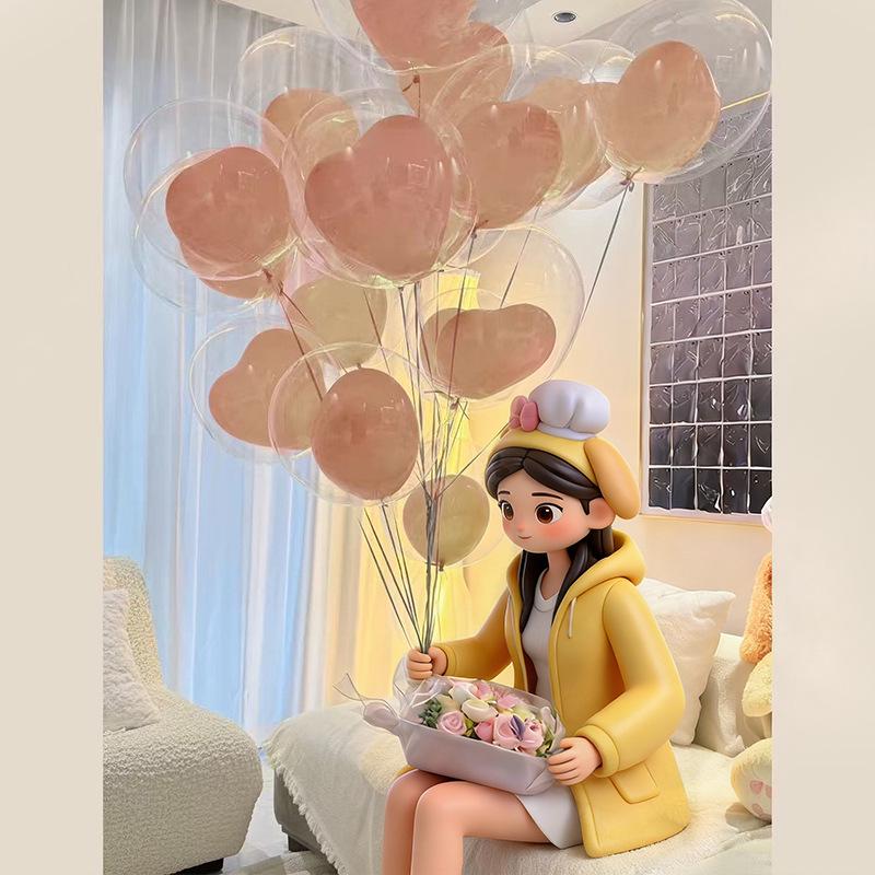 Şeffaf Bobo Balon Seti: Festival ve Parti Süslemeleri İçin 18", 24", 36"