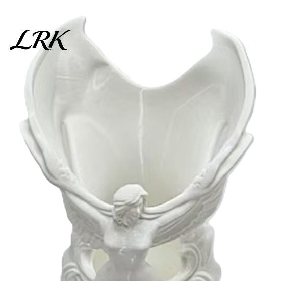 Stain-resistant Vase Angel Fairy Pen Holder, 3D Printed Cosmetic Organizer, Cute Makeup Brush Dried Flower Cup for Vanity Desk, Vase, Gift Women