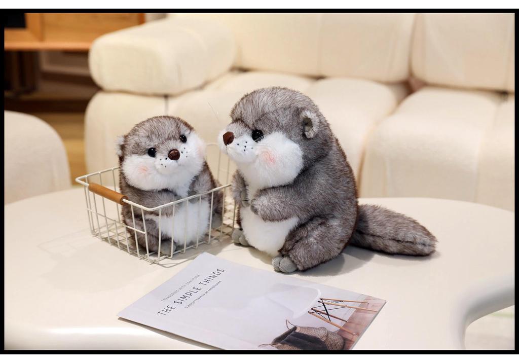 Cute Realistic Animal Plush Toy: Otter, Marmot, Groundhog, Capybara - Children's Cloth Doll