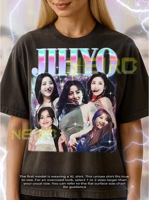 Jihyo Bootleg Shirt, Vintage Kpop Idol Performer Singer Twice Tee, 90s Retro Throwback T-shirt, Jihyo Sweater