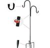 Rust-Proof Outdoor Shepherd Hook: Detachable Iron Craft for Yard and Garden