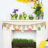 Wooden Easter Ornament DIY Kit: Children's Party Venue Decoration with Hemp Rope