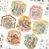 PET 3D Landscape Sticker Decompression Miniature Scene Collage DIY Cabin Scene Sticker  Children