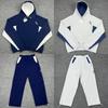 Mertra Besticktes Kapuzenpullover Hose Set Herren Damen Lockerer Schnitt Lässig Streetwear