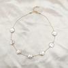 2025 New Fashion Women Temperament Geometric Oblate Baroque Pearl Choker Necklace Women Sexy Party Nature Pearl Choker Necklace