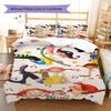 Pippi Longstocking Custom Name Pattern Bedding,Quilt Set Quilt Cover Pillowcase Home Birthday Gift(1 * duvet cover + 2 * pillowcase, without core)