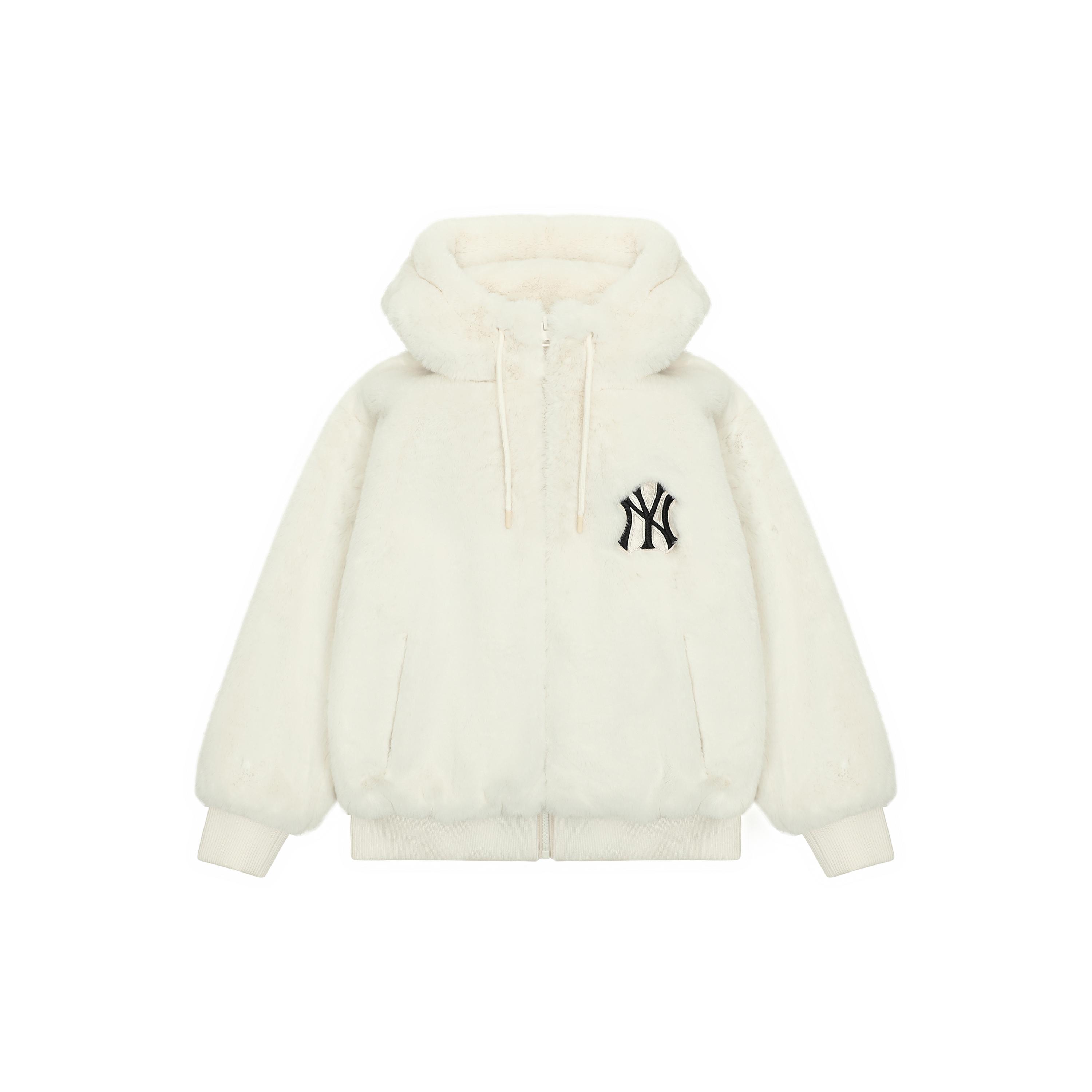 

New MLB Velvet Jackets Unisex Cream 3AFDB0426-50CRS S