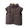 Autumn and winter new down jacket vest vest women's short loose casual large size wide version sleeveless jacket jacket