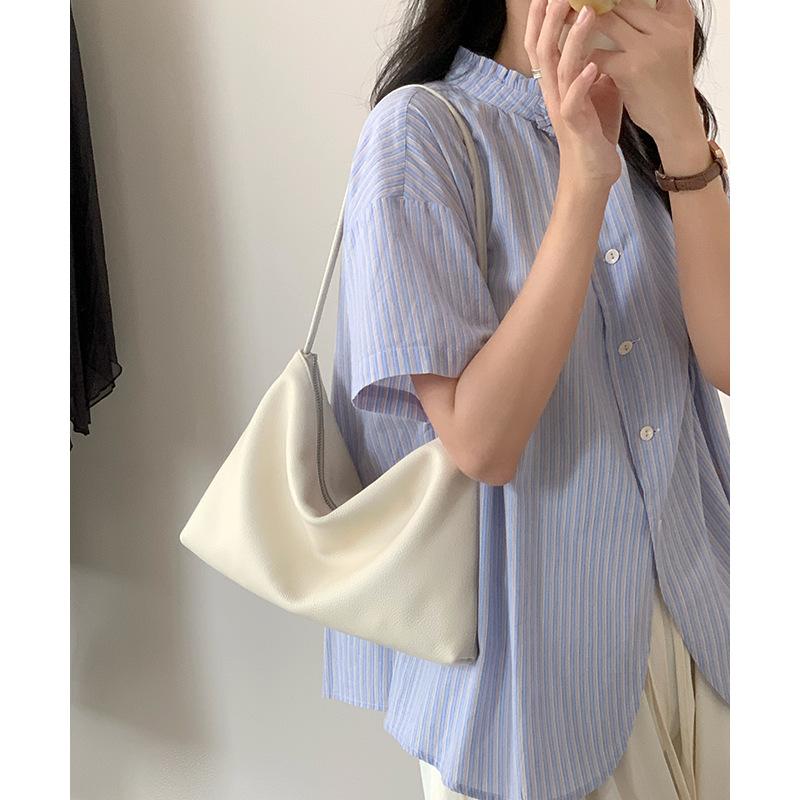 Female Commute Cow Leather Handbags Women's Large Capacity Cowhide Shoulder Bag Ladies Durable Luxury Designer Hobos Bags Lady