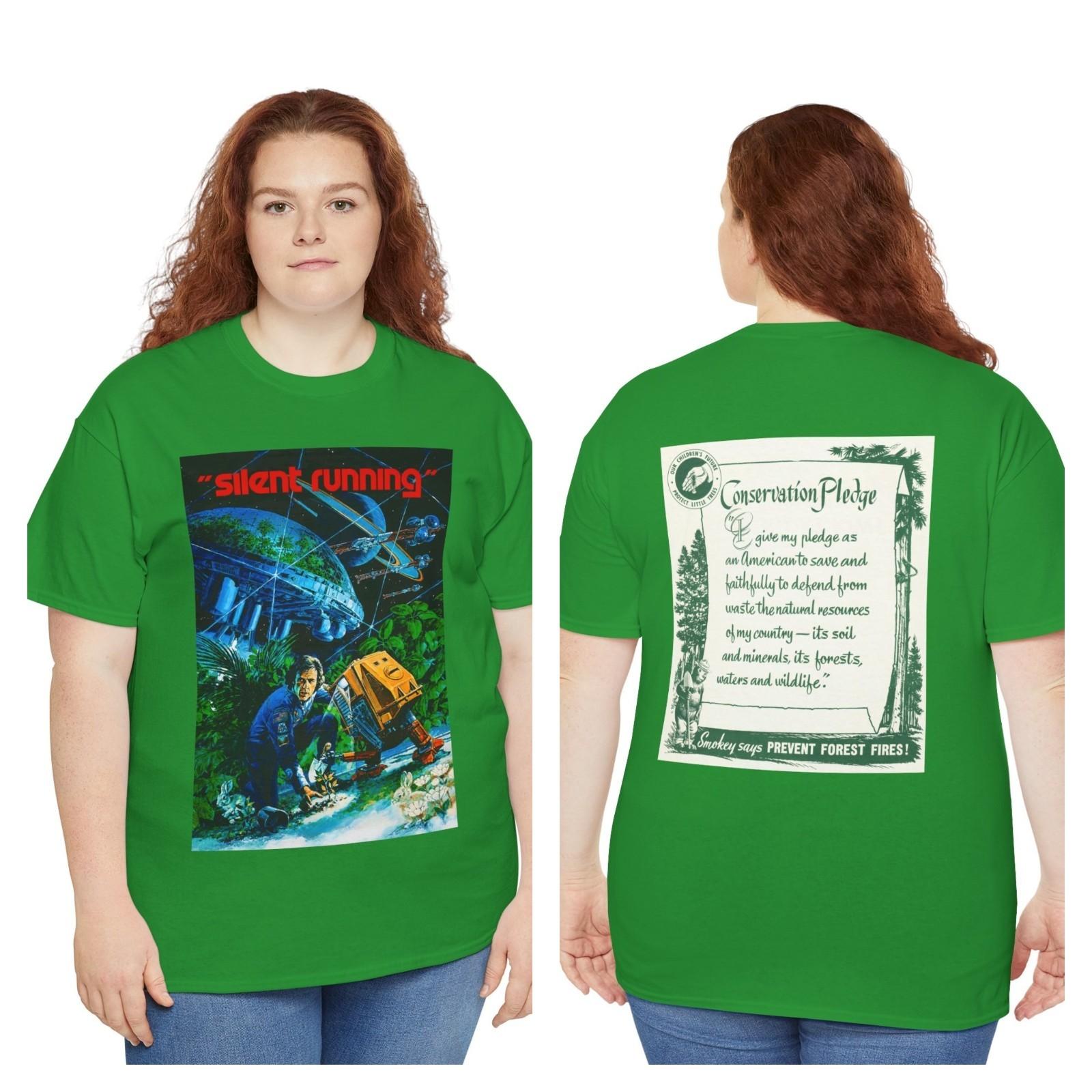 Silent Running (1972) T-Shirt Mens Womens Tees Top V5 Sci-Fi Spaceship Ecology Forest Bruce Dern 4XL