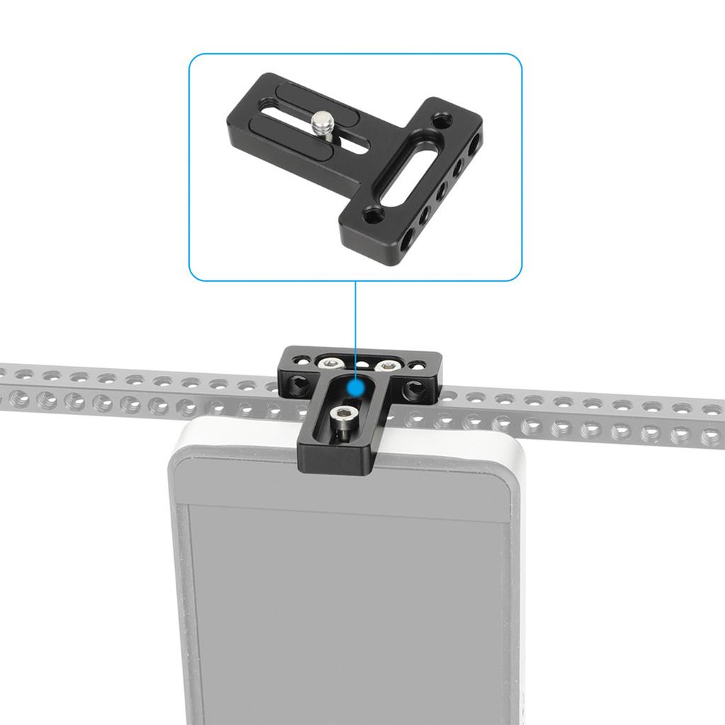 Quick Install Metal Camera Mounting Plate 1/4" Thread Adapter Universal Monitor Cage Compatibility