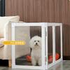Acryl-Haustierauslauf mit Tür Transparenter Hundezaun für Kleine Mittlere Hunde Katzenbarriere Tor Modulares Isolationsgehege für Welpen