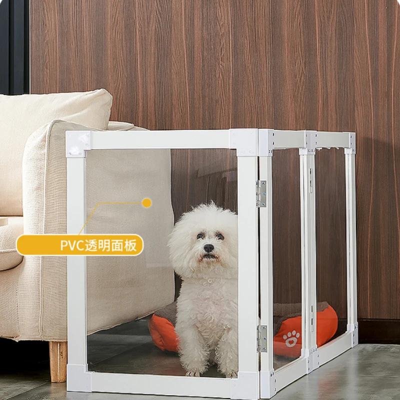 Acryl-Haustierauslauf mit Tür Transparenter Hundezaun für Kleine Mittlere Hunde Katzenbarriere Tor Modulares Isolationsgehege für Welpen