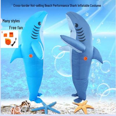 Outdoor Teambuilding Aufblasbares Haikostüm - Realistische 3D Unterhaltungsrequisite