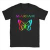 Mariahs Carey T-Shirt Summer Singer Colorful Butterfly Logo Hip Hop Men Cotton O Neck Plus Size Tees Short Sleeve Vintage Tops