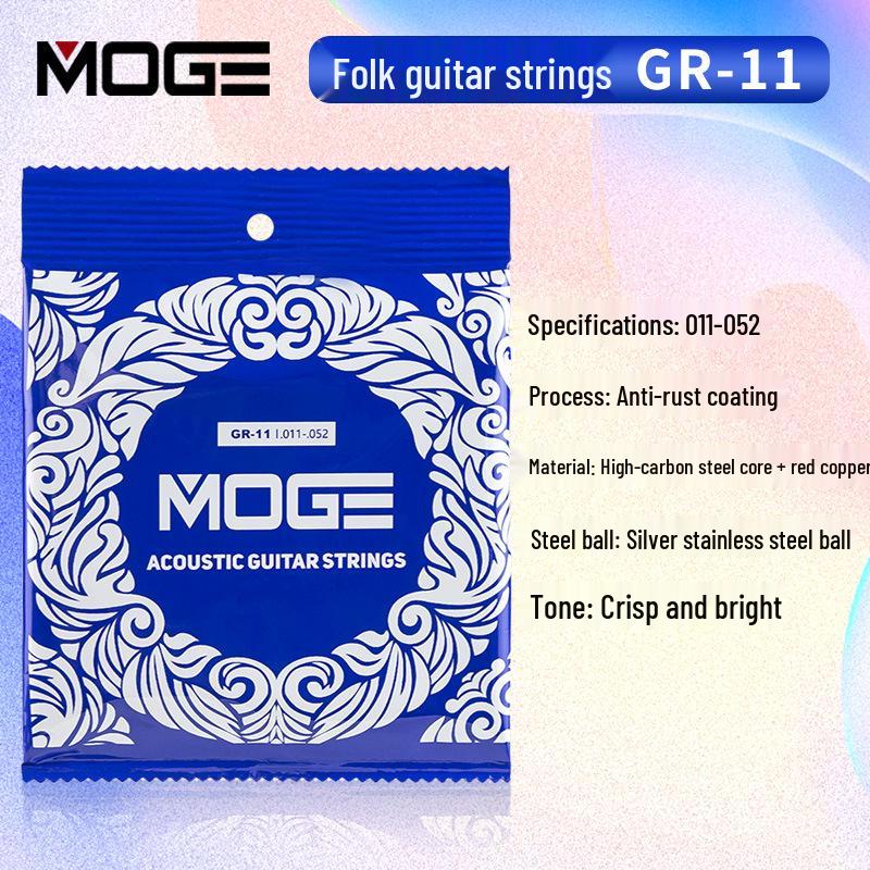 

MOGE Coated Rust-Proof Folk Guitar Strings Set - 6 Strings
