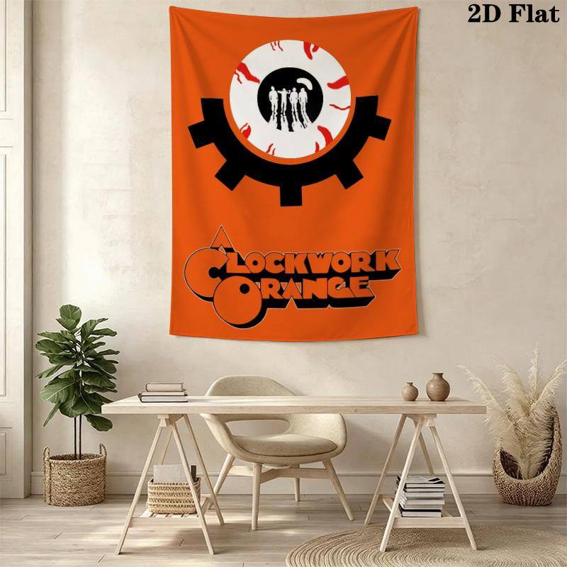 Clockwork Orange Pattern Home Decor Tapestry, Wall Hanging, Decorative RV Wall Cloth.SGT0917589
