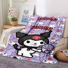 Kuromi'S Cute Adventure Flannel Blanket Super Soft Warm Cozy Blanket For Sofa Bed Office Travel Allseason Home Decor Gift
