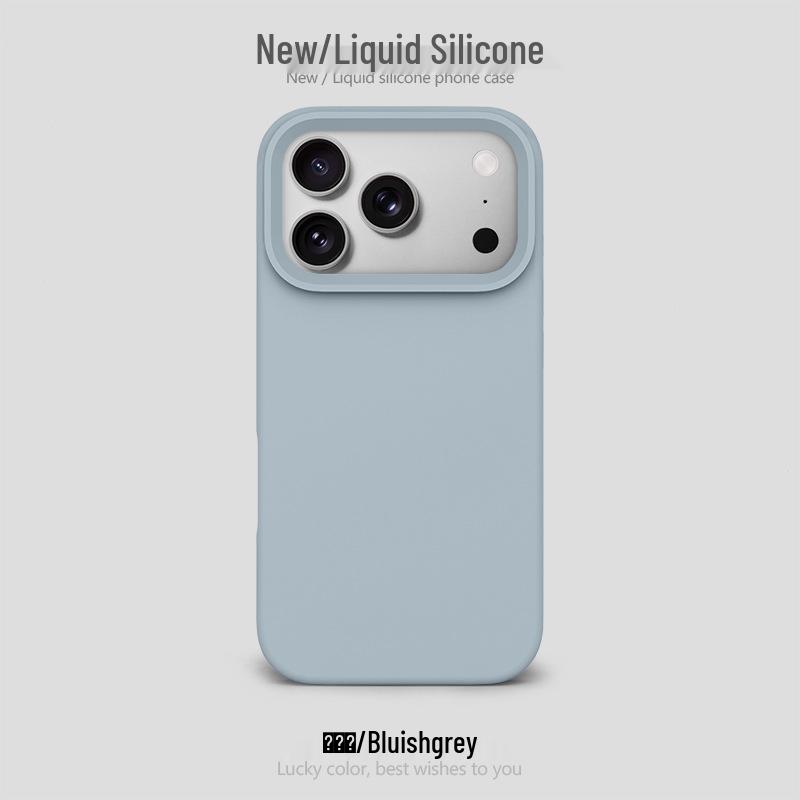 Funda de Silicona con Agujero Grande para Apple 17 Pro Max: Bolsa de aire a prueba de caídas, Protectora, Diseño simple