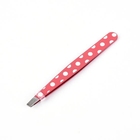 2Pcs/Set Eyebrow Tweezer Anti-Slip Rust-Proof Stainless Steel Professional Slanted Eyebrow Shaving Remover for Women