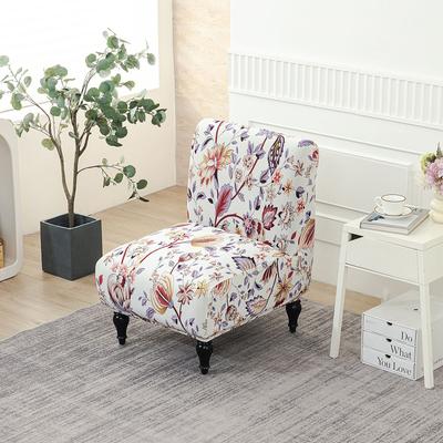 New Color Elastic Printing Armless Fat Chair Cover Amazon Hot Sale Single Armless Sofa Chair Cover