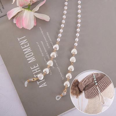 1PC perline in resina perla cinturino per occhiali supporto per cordino maschera catena accessorio per occhiali