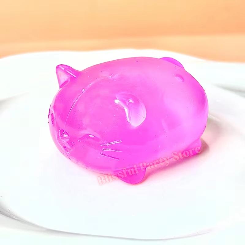 Mini Cute Cat Maltose Decompression Fidgets Non-Stick Odorless Non-Toxic Fun Pressure Relief Tool For Adults Students Gift Presents