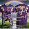 2026 Ronaldo #7 Fan Edition Football Jersey for Adults and Kids Breathable and Comfortable Soccer Training Shirt for Summer