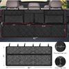 Femuar Car Trunk Organizer, Large Capacity Backseat Trunk Organizer (42"*18"), Collapsible Car Storage Bag With 8 Pockets, SUV/MPV/Truck - Black