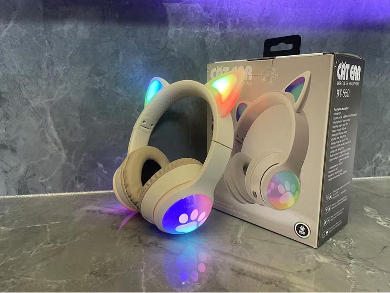 

Bluetooth Cat Ear B550 Luminous Wireless Gaming Headset - Foldable Headband