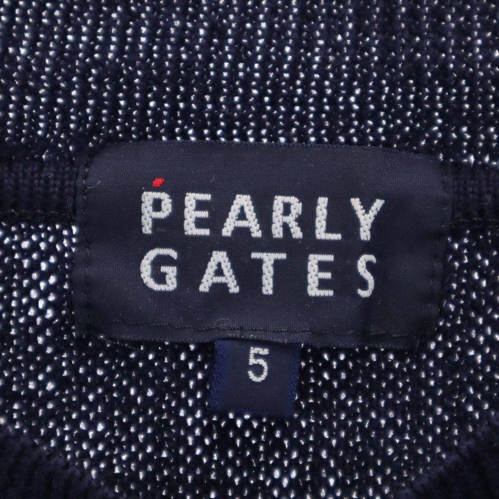 PEARLY GATES made in Japan golf Long sleeve wool sweater 5 knit Men's Used