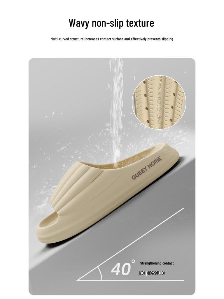 Stepping-on-Clouds: Non-Slip, Thick-Soled EVA Summer Slippers for Men & Women – Ideal for Indoor, Outdoor, and Bathroom Use