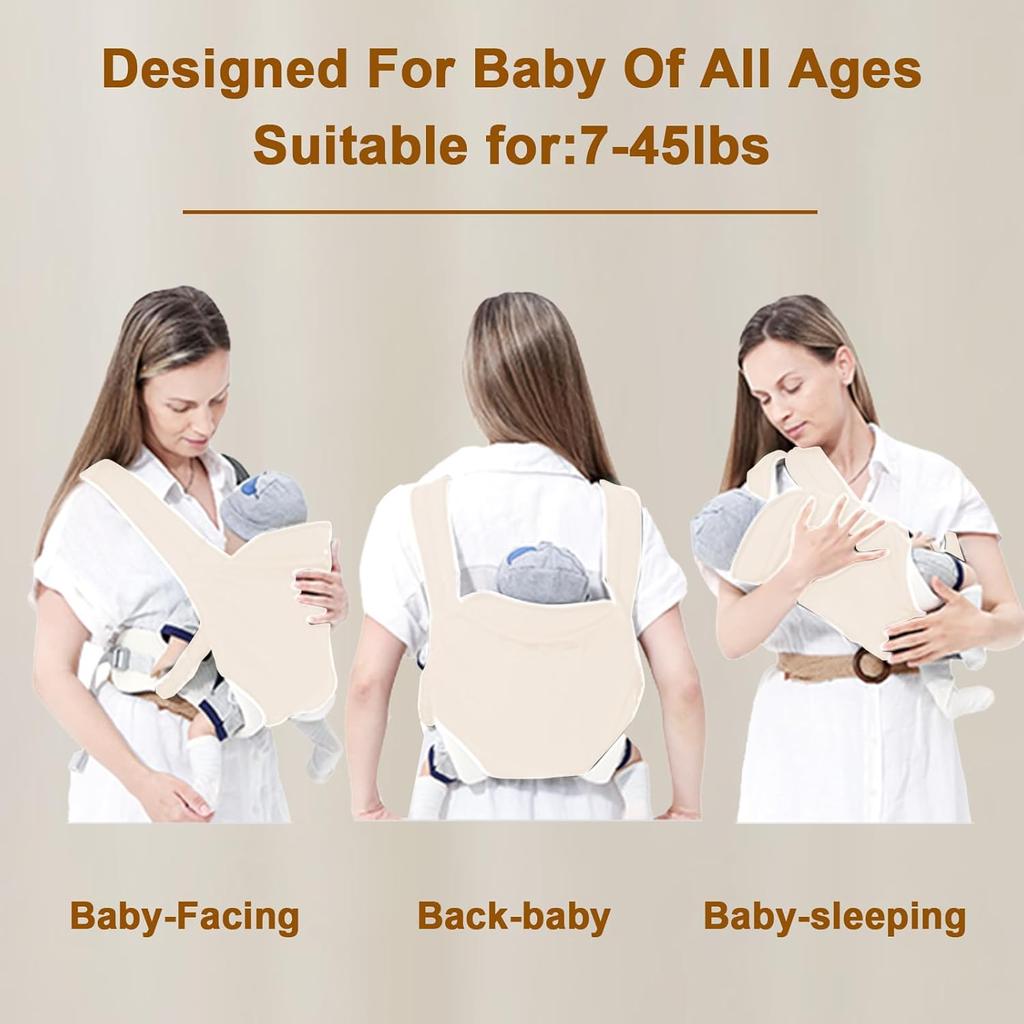 MIAO PAW Baby Sling Carrier,Baby Carrier Newborn To Toddler, Adjustable Breathable Carrier, Infant Hip Seat Carrier for Toddler Sling, Nursing Sling
