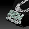 Hip Hop Men Women Become Rich Money Bag Pendant NecklaceWith 13Mm Miami Cuban Link Chain Necklaces Trendy Dollar Sign Neck Wear