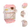 Bird Cage Birdcage Breathable Large Home Decor Parrot Cage Double Layer for Parakeets Parrotlet Lovebirds Finches Budgie