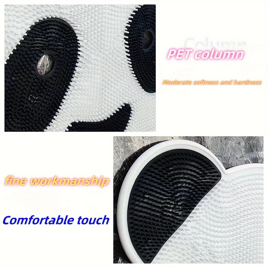 Panda Themed Silicone Massage Mat for Shower Non Slip, Exfoliating Bath Pad with Suction Cups,  Perfect for Back Scrubbing