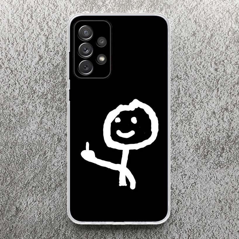 Middle Finger Print Soft Case for Samsung Galaxy A52 A51 A50 A42 A32 A22 A12 Phone Shell A41 A31 A21S 71 A30S A20S A10S A40