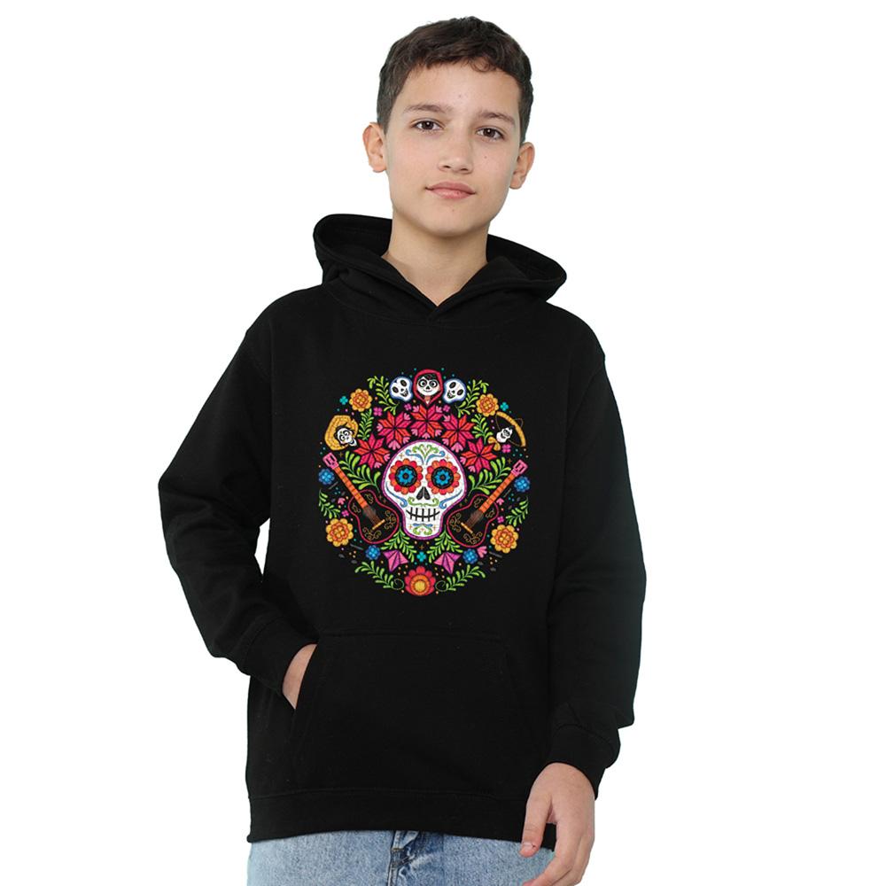 Coco Childrens/Kids Day Of The Dead Ernesto Miguel Hector Patch Hoodie