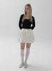Kinder Baby Velvet Rap Skirt - Cream