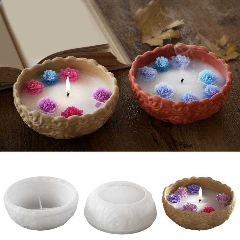 Silikon Schüsselformen Pflanzgefäßformen Multifunktionale Pflanztopfformen Silikontextur für kreative Heimdekorationen