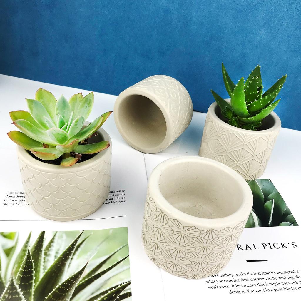 Moule en Résine pour Porte-Bougies, Moules en Silicone pour Pot à Fleurs en Plâtre, Moules de Coulage en Résine Époxy Ronds pour Boîte de Rangement pour Bijoux DIY