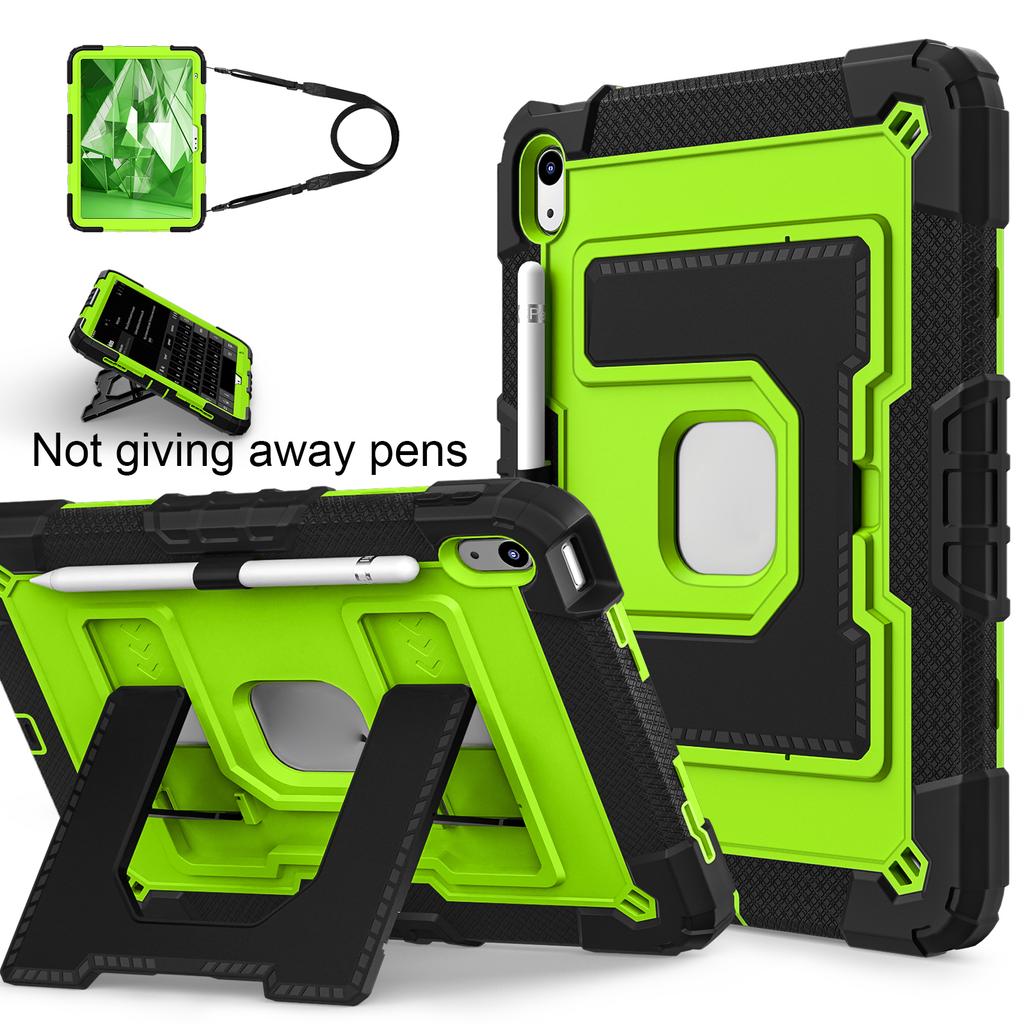 Rugged Armor Kids Case For iPad 10th Air 5 4 10.9 Air 11 13 10.2 8th 9th 9.7 Generation Tablet Stand Shockproof Cover
