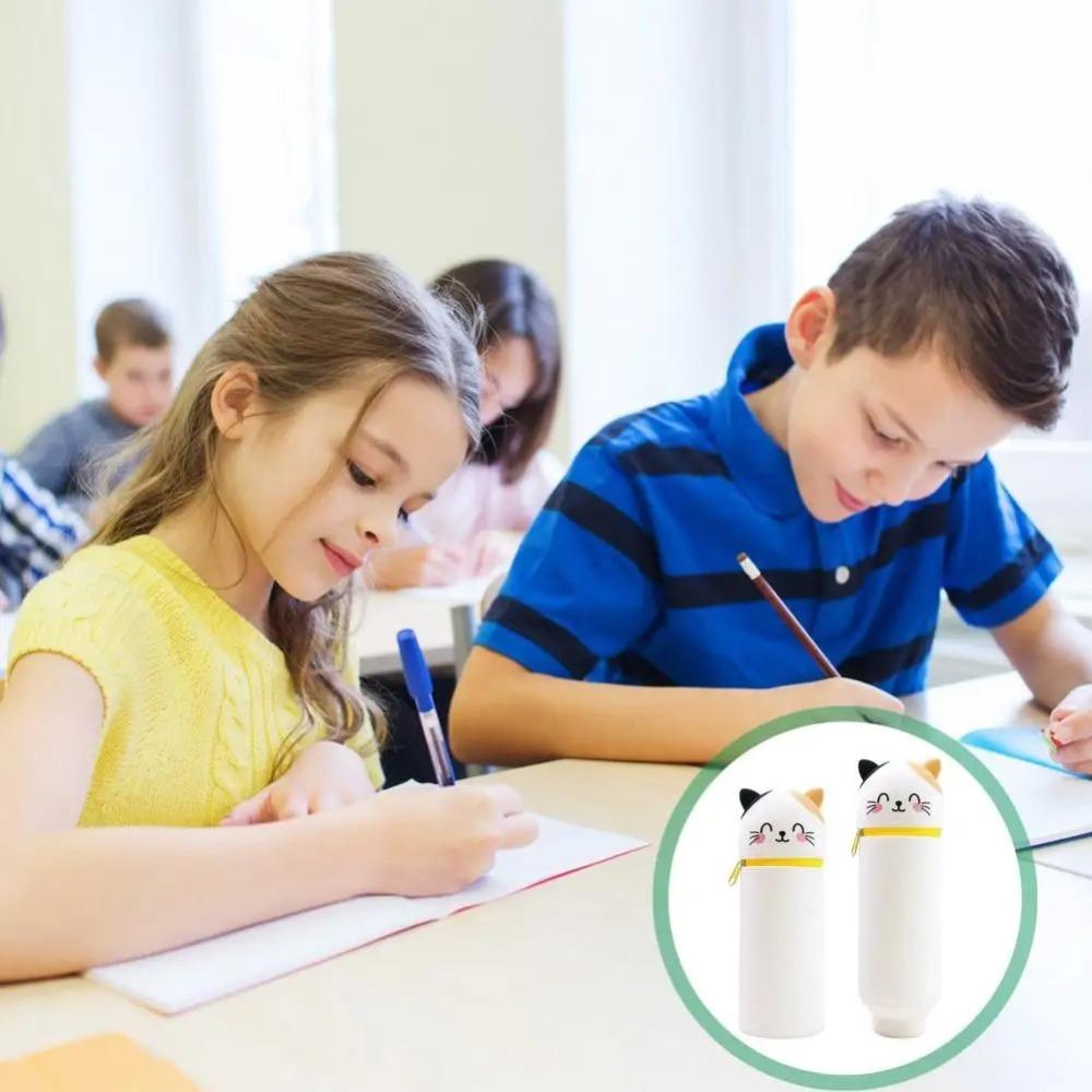 Animal Shape Pencil Case Silicone Stationery Storage Bag High Quality Pen Pouch