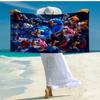 Ultra-Soft Beach Towel with Sonic Theme,Ideal for Pool - Camping, Diving - Perfect Travel Essential, Vibrant Beach Towel.