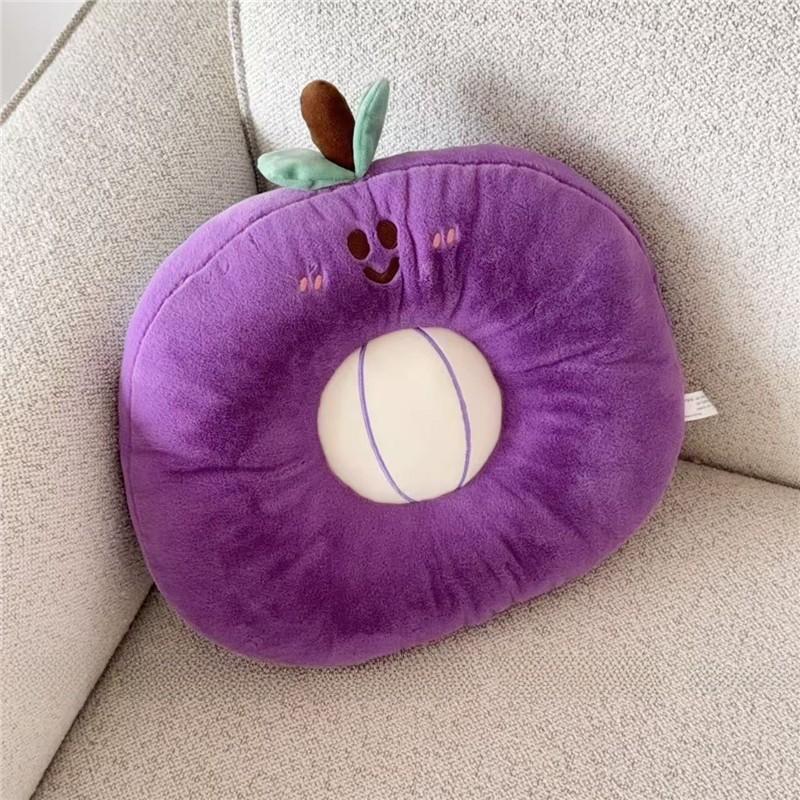 Cartoon Fruit Cushion Plush Sofa Pillow For Home Lounge And Gift