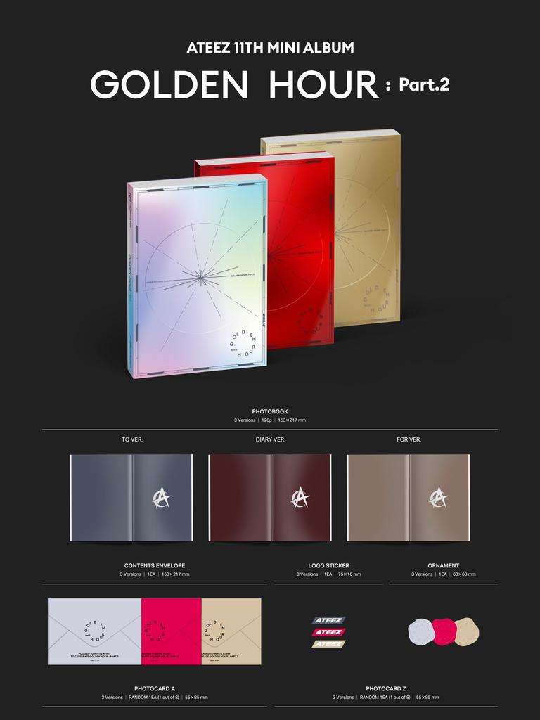 ATEEZ 11TH MINI HOUR [GOLDEN Part.2] (Korean edition)