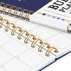 1Pc Blue Undated Budget Planner Spiral Monthly Finance Organizer With Savings Tracker Debt Tracker Expense Log Stickers