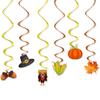 Thanksgiving Theme Party Decoration Turkey Maple Leaf Pumpkin Corn Spiral Pendant Custom