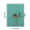 Sketchbook Drawing Book PU Leather B6 Notebook Portable Notebook with Heart Lock  Study